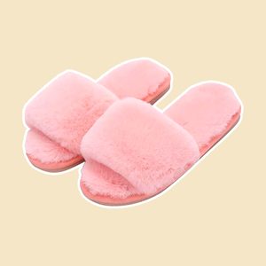 Fluffy Pink Slippers