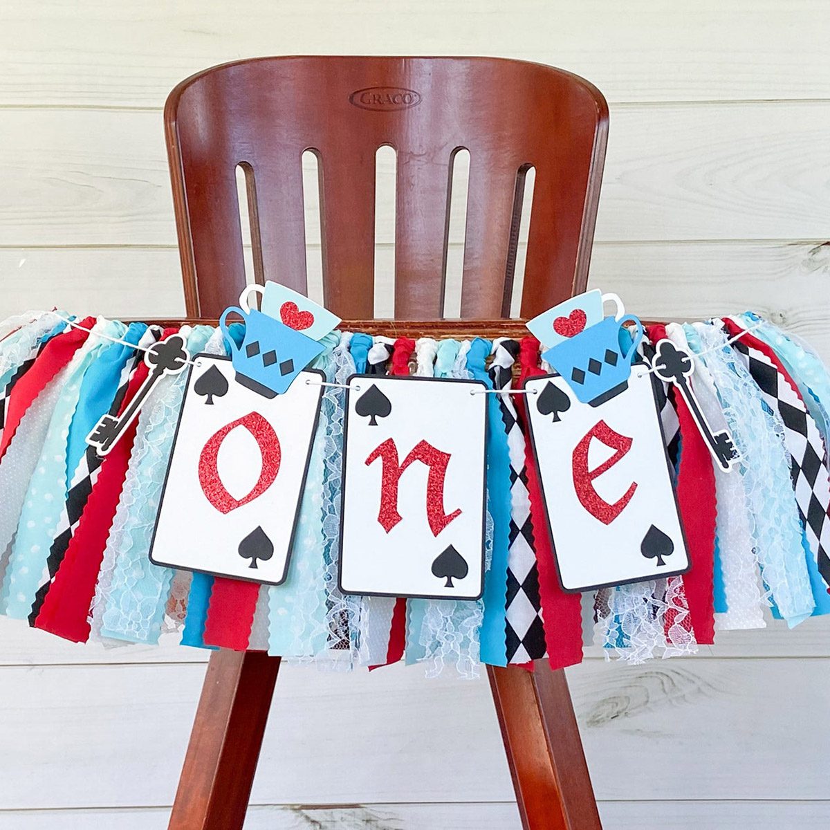 Alice in Wonderland Highchair Banner