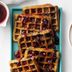 Cherry Chip Waffles with Cherry Syrup