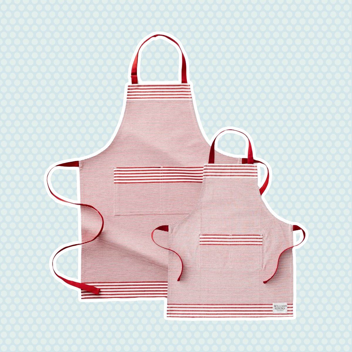 Williams Sonoma Bay Stripe Adult & Kid Aprons
