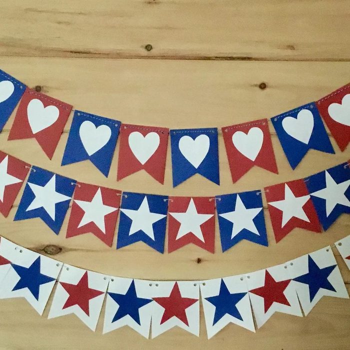 Patriotic Cardstock Banner Memorial Day Ecomm Via Etsy.com