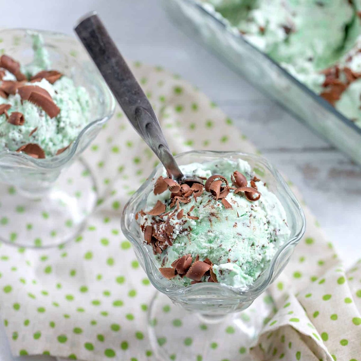 Keto Mint Chocolate Chip Ice Cream