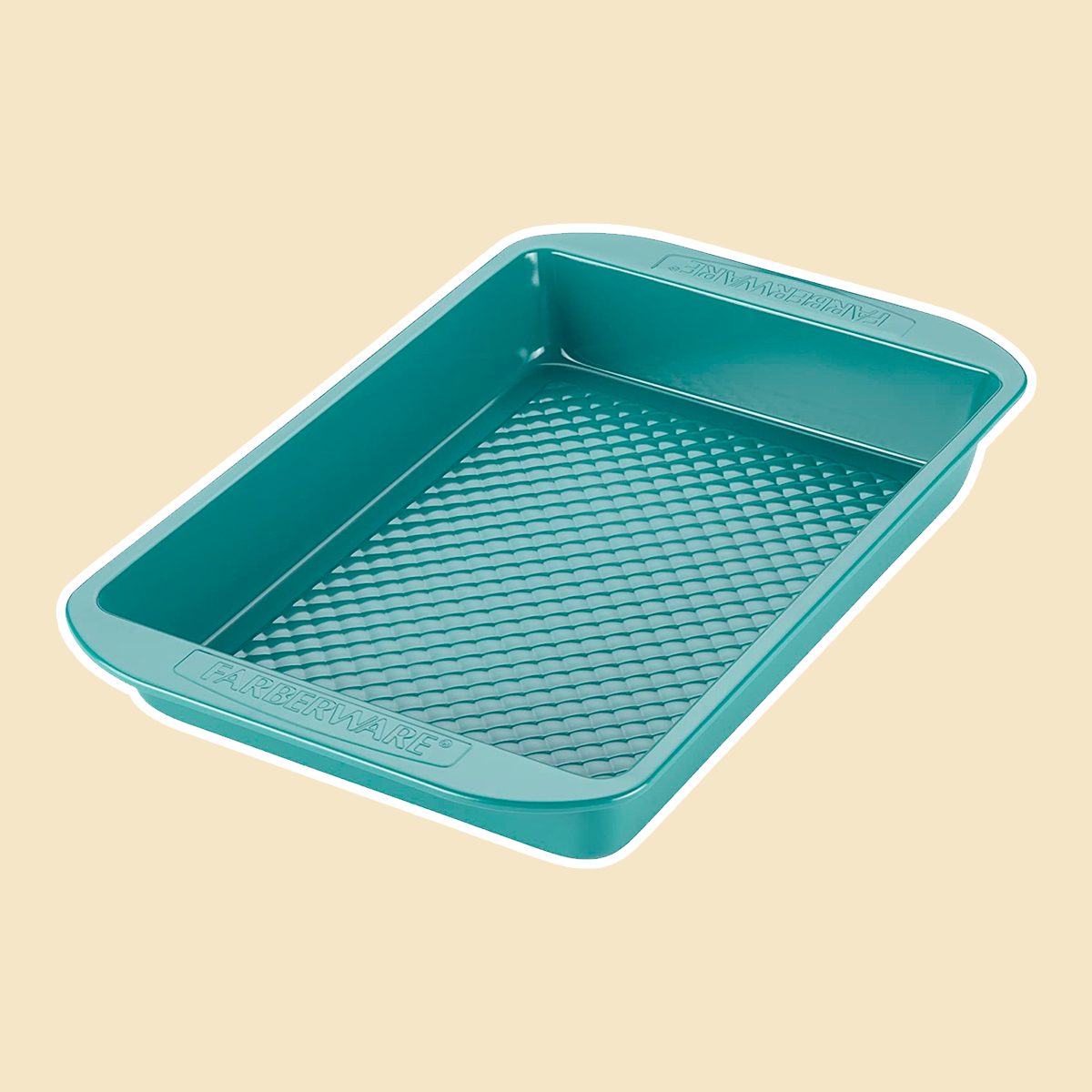 Farberware purECOok Hybrid Ceramic Nonstick Baking Pan / Nonstick Cake Pan, Rectangle - 9 Inch x 13 Inch, Blue