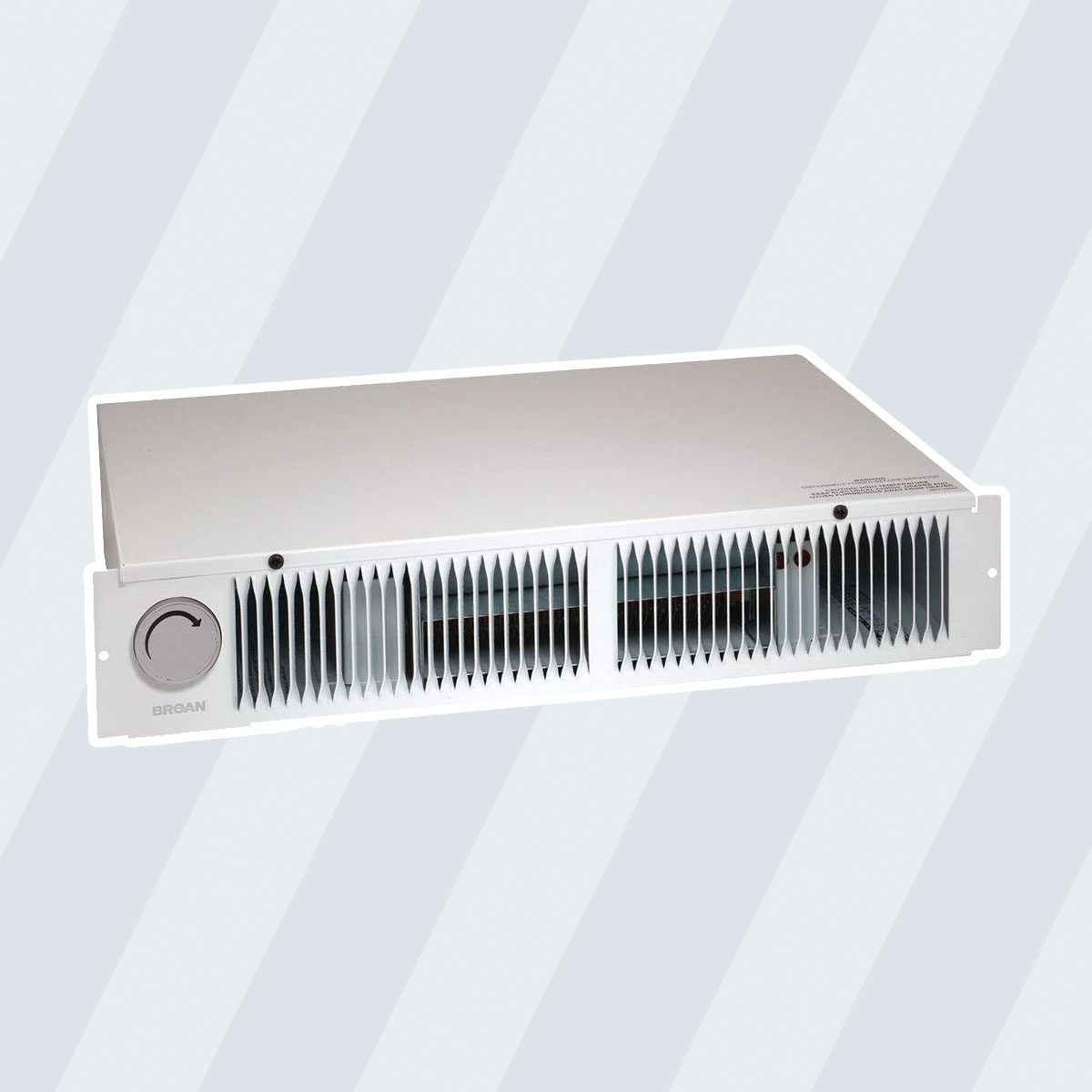 Broan 112 Kickspace Fan-Forced Wall Heater with Built-In Thermostat, White