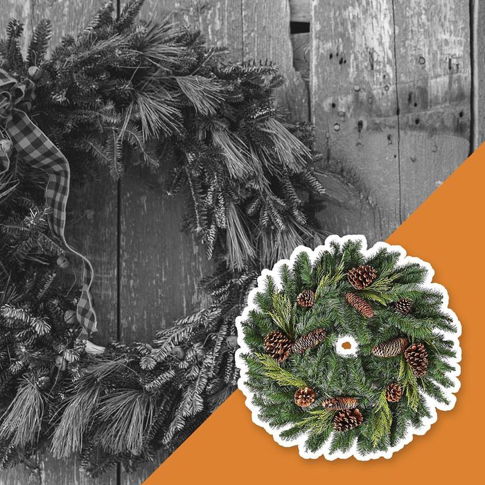 A crumbling fall wreath