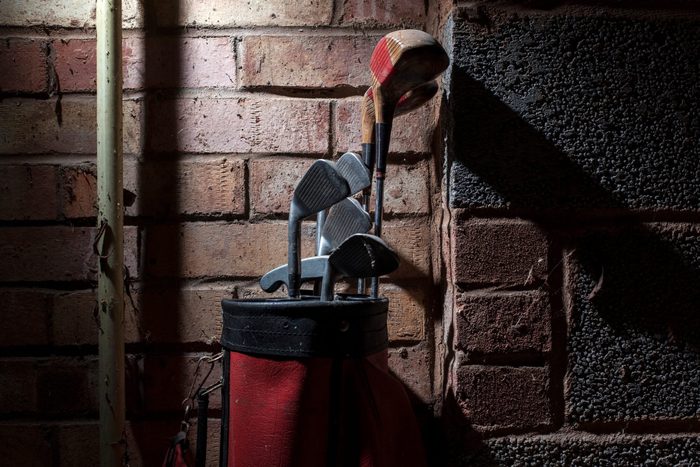 Old Golf Clubs and sporting equipment