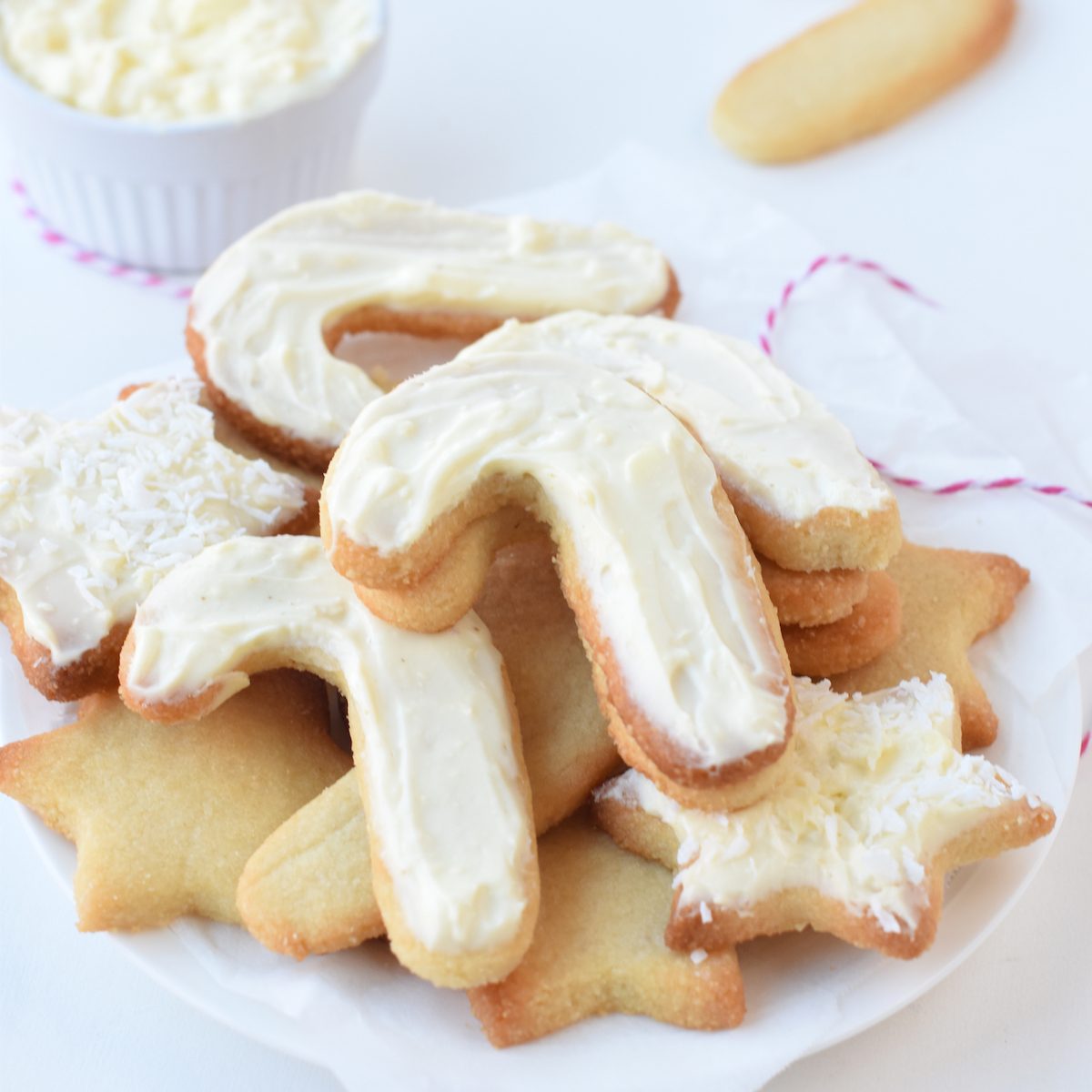 A pile of sugar-free sugar cookies