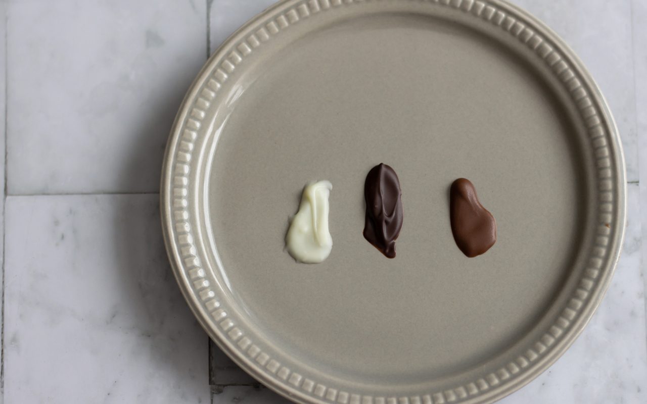 Test the chocolate How To Temper Chocolate.tasteofhome.nancy Mock 16