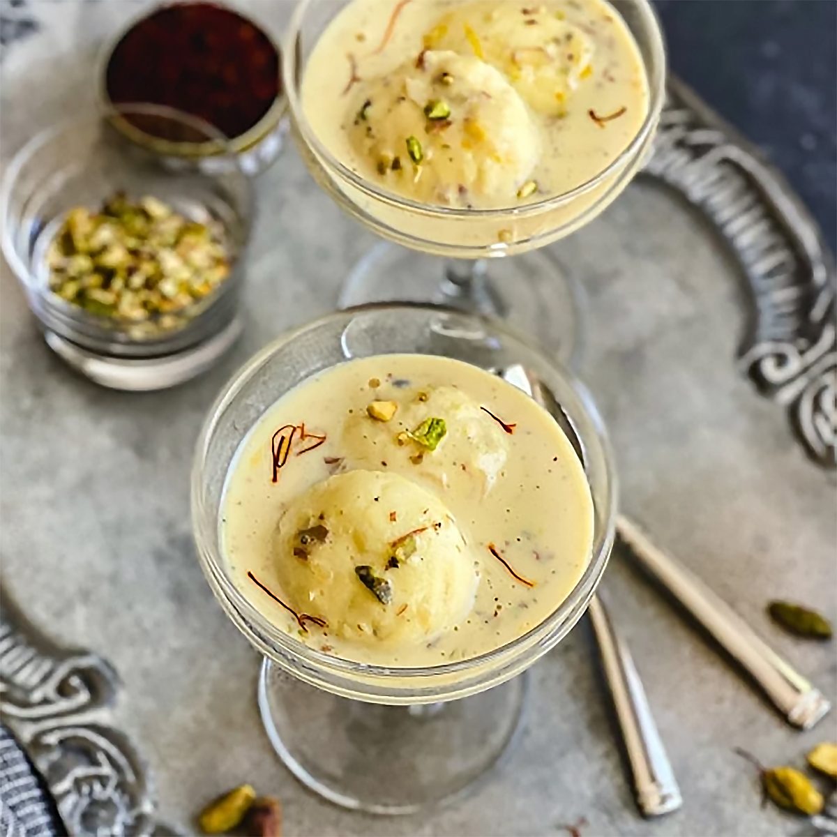 Rasmalai Indian Dessert