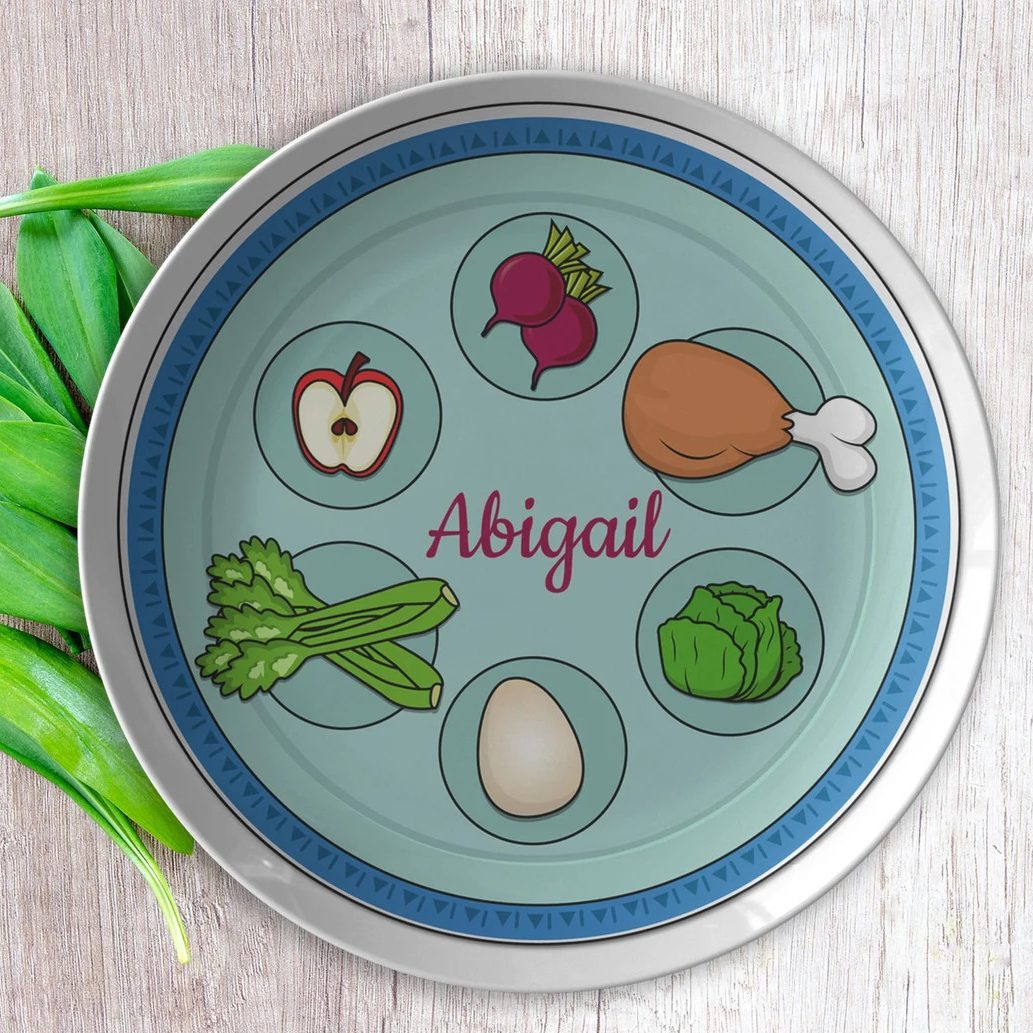 Kids Seder Plate Personalized Passover Ecomm Via Etsy.com