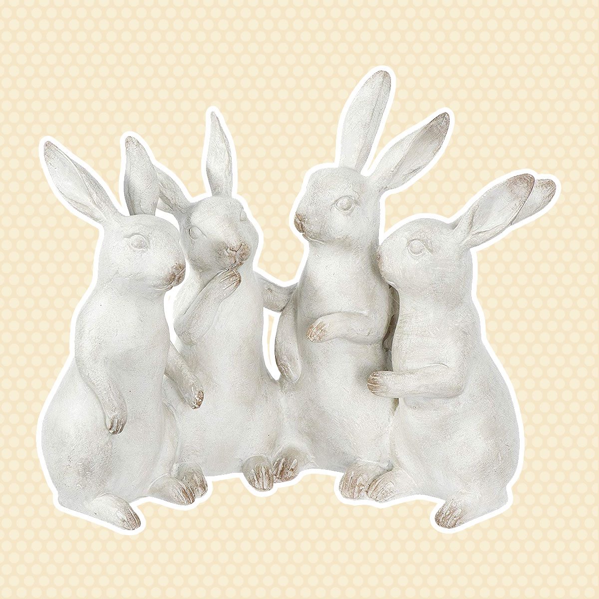 Bunny Rabbit Figurines vintage easter decorations