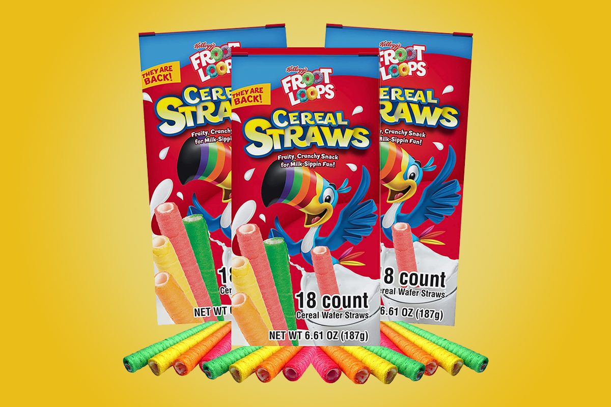 You Can Get Kellogg’s Froot Loops Cereal Straws Again, and We’ll Be Sippin’ All Day