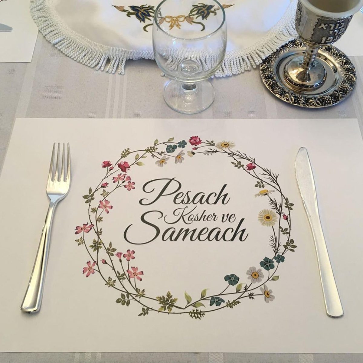 passover decorations Passover Set Of 12 11 X 17 Placemats