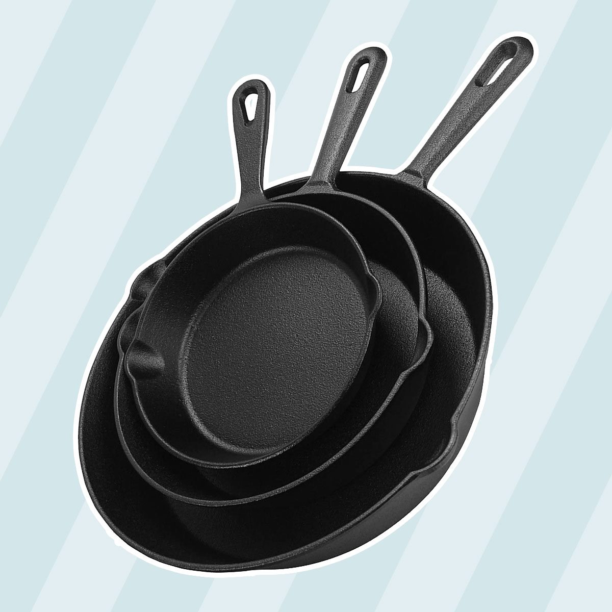 Utopia Kitchen Pre Seasoned Skillet 3 Piece