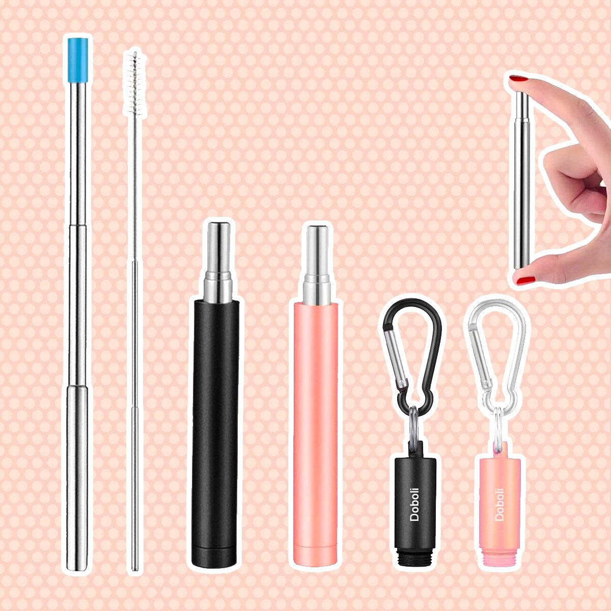 sustainable coffee Reusable Collapsible Stainless Drinking Telescopic