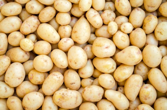 Potatoes White Washed And Fresh