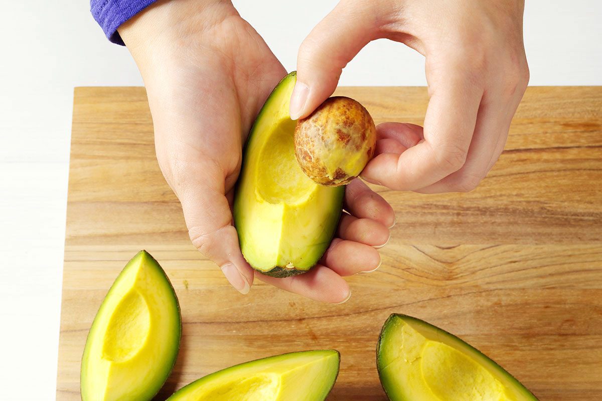 remove avocado pit