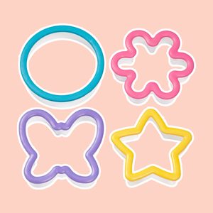 Wilton 4pc Assorted Grippy Cookie Cutter Set