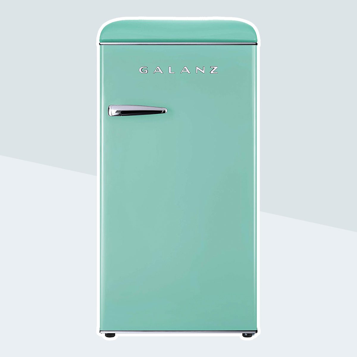 Galanz GLR33MGNR10 Retro Compact Refrigerator, Single Door Fridge, Adjustable Mechanical Thermostat with Chiller, Green, 3.3 Cu Ft