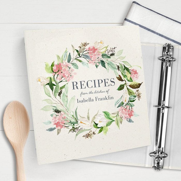 bridal shower gifts Recipe Binder Custom Valentines Day Gift