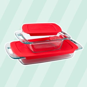 Pyrex Easy Grab Bakeware Set Glass 4 Piece