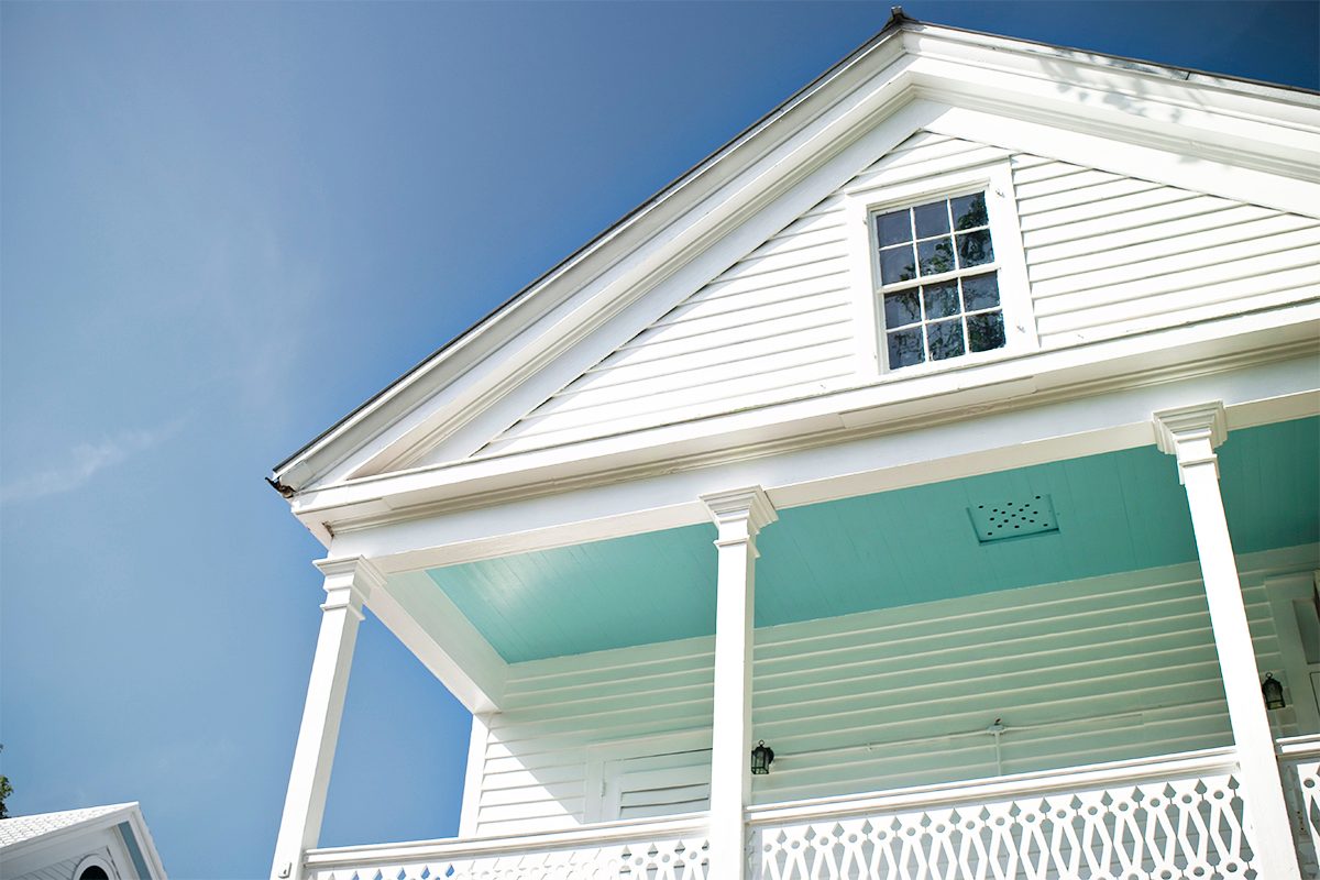If You See a Blue Porch Ceiling, This Is What It Means