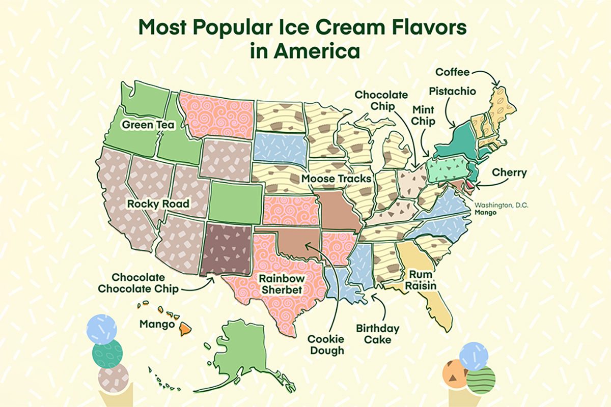 This Map Shows the Most Popular Ice Cream Flavors Across the Country