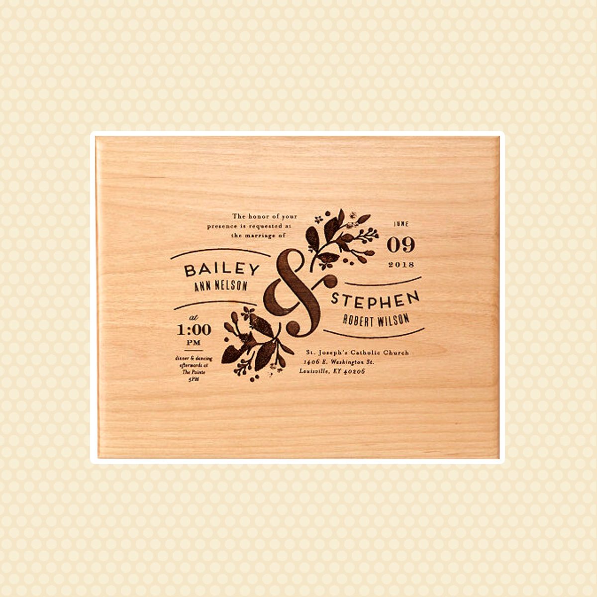 Wedding Invitation Keepsake Box