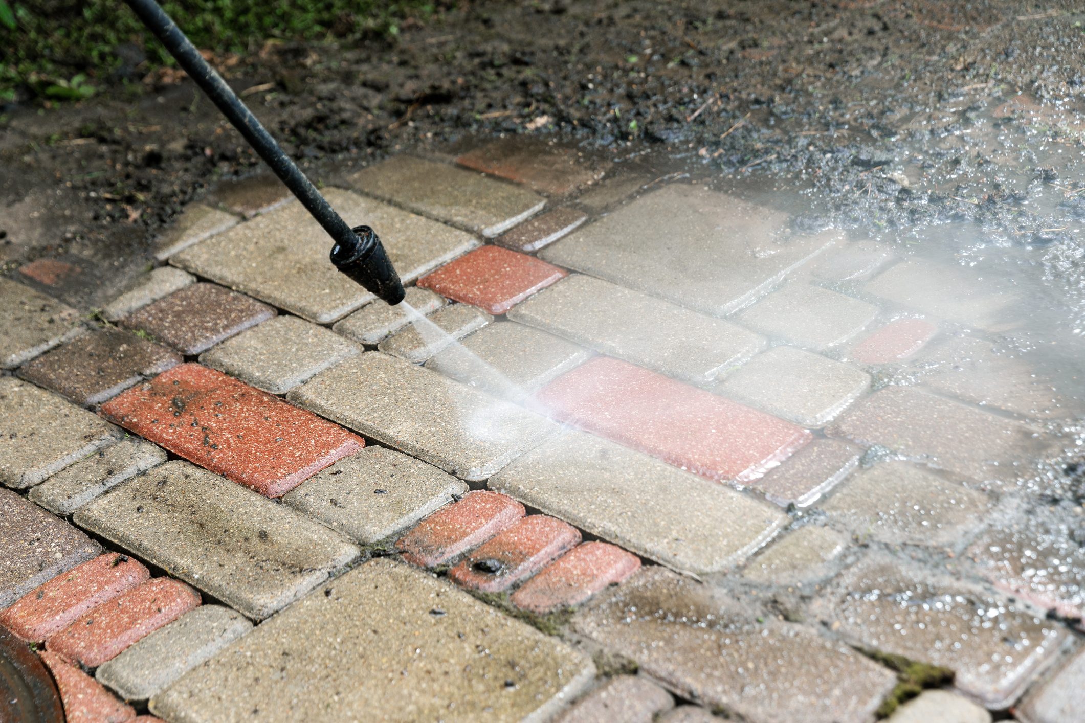 Washing Services Block Paving Cleaning With High Pressure Washer
