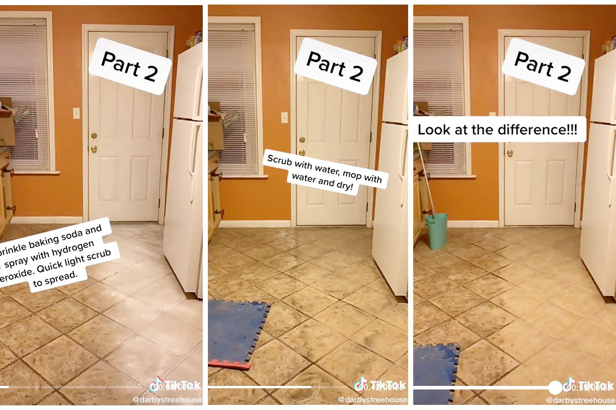 This Tile Floor Cleaning Hack Uses Baking Soda—and It Works Like Magic