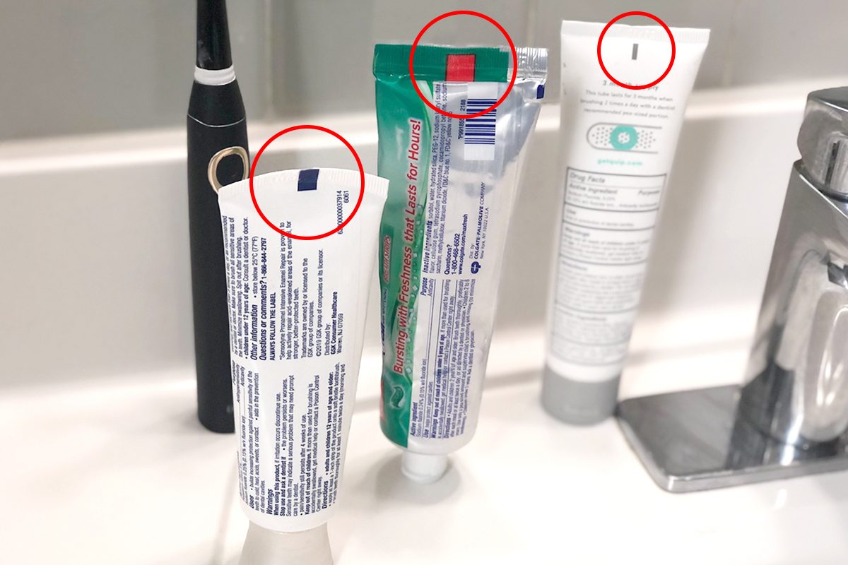 What Are the Colored Squares on Toothpaste Tubes?