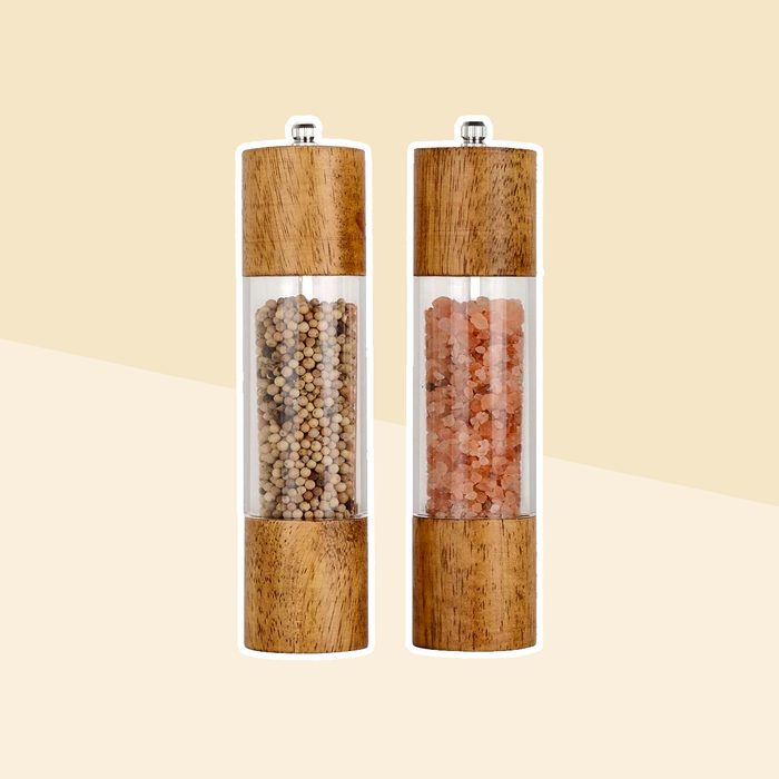 Xqxq Premium Acrylic Salt And Pepper Grinder Set