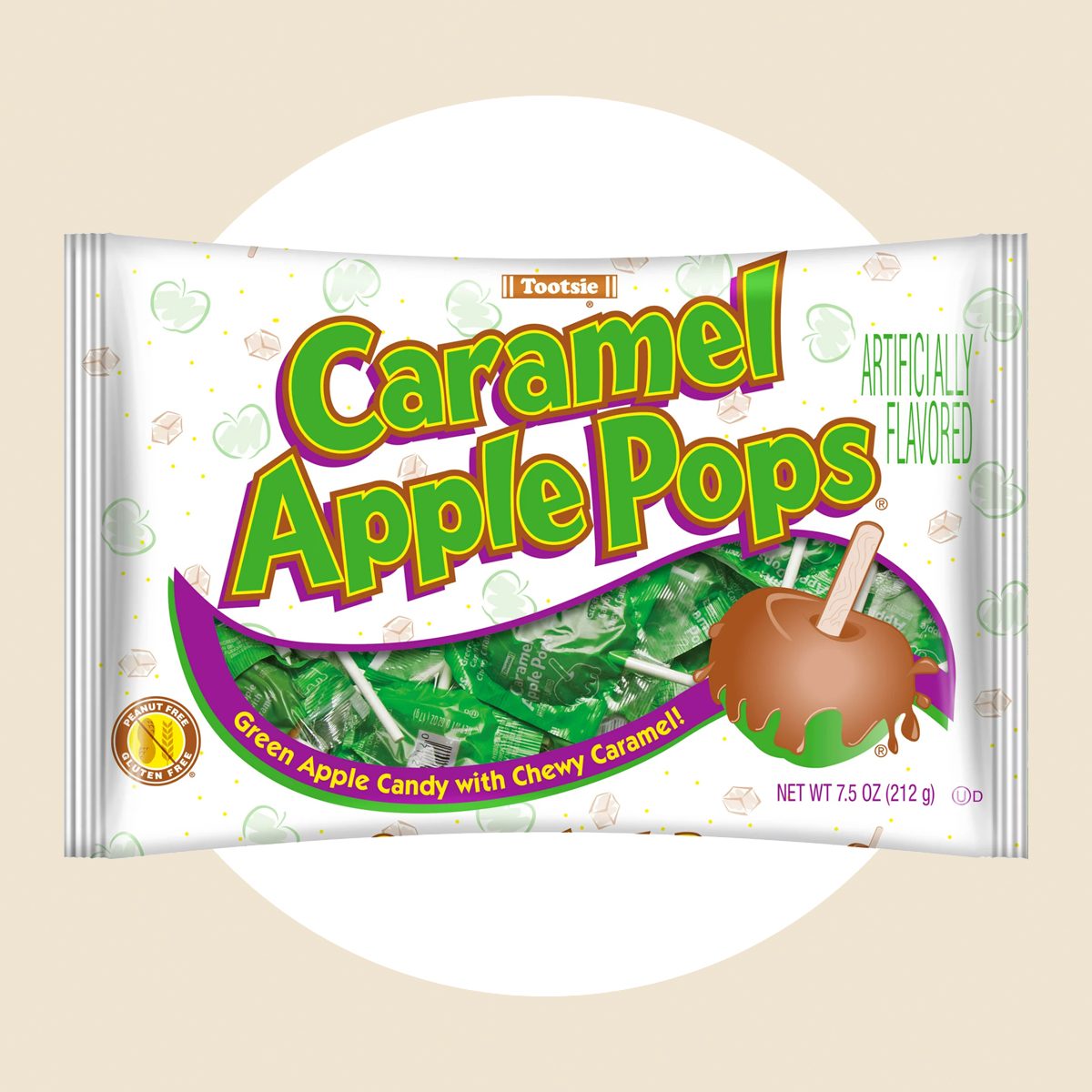 Tootsie Caramel Apple Pops Candy 