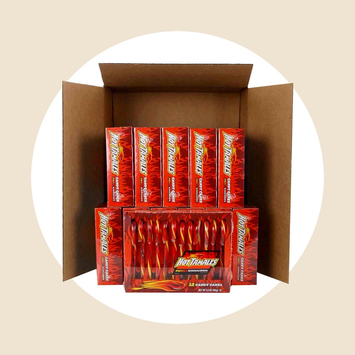 Hot Tamales Candy Canes