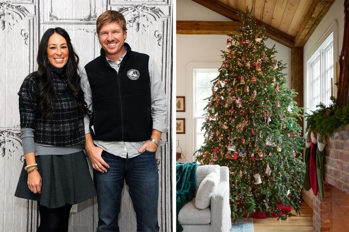 Chip And Joanna Gaines Christmas Tree Side By Side