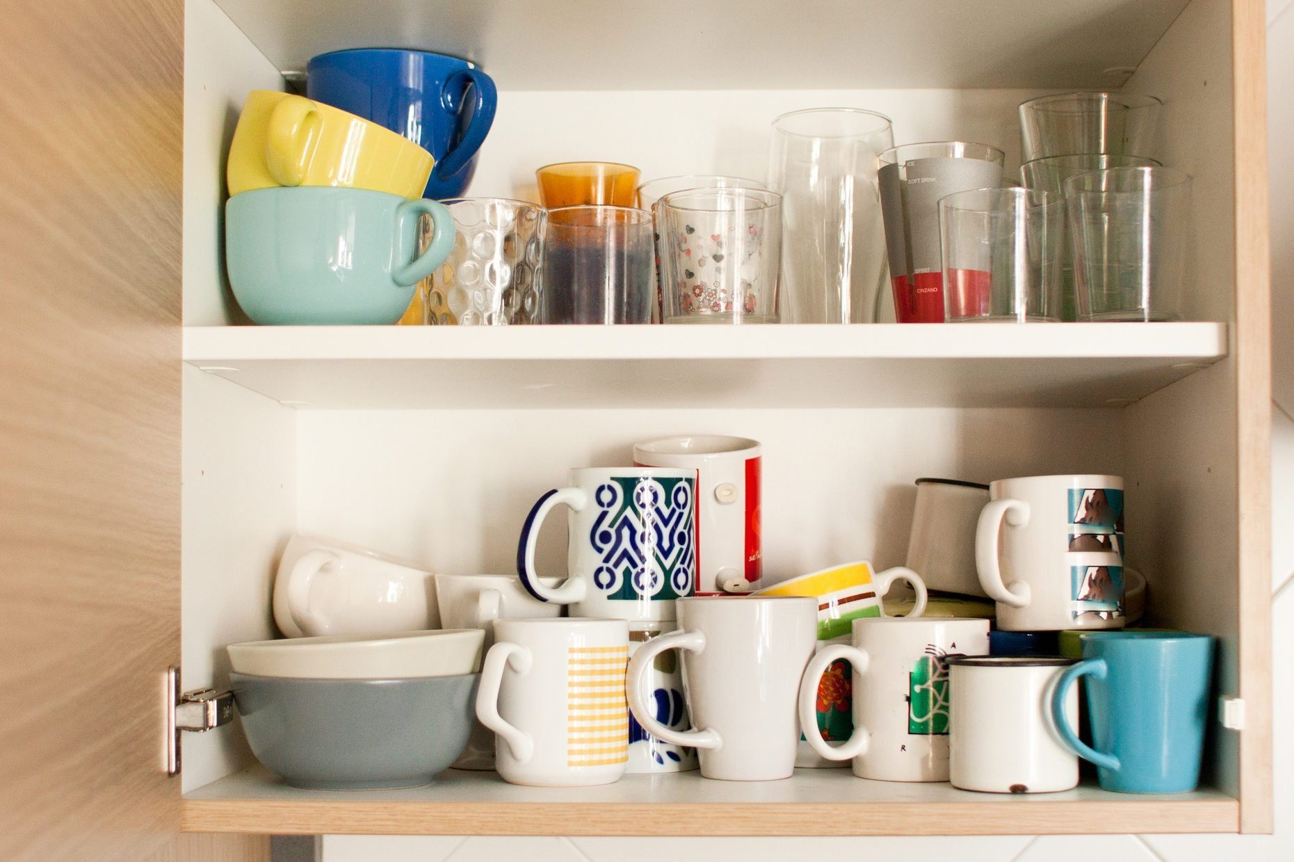 Kitchen Cabinet With Mugs And Glasses 2