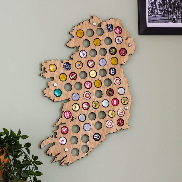 Ireland Beer Cap Map