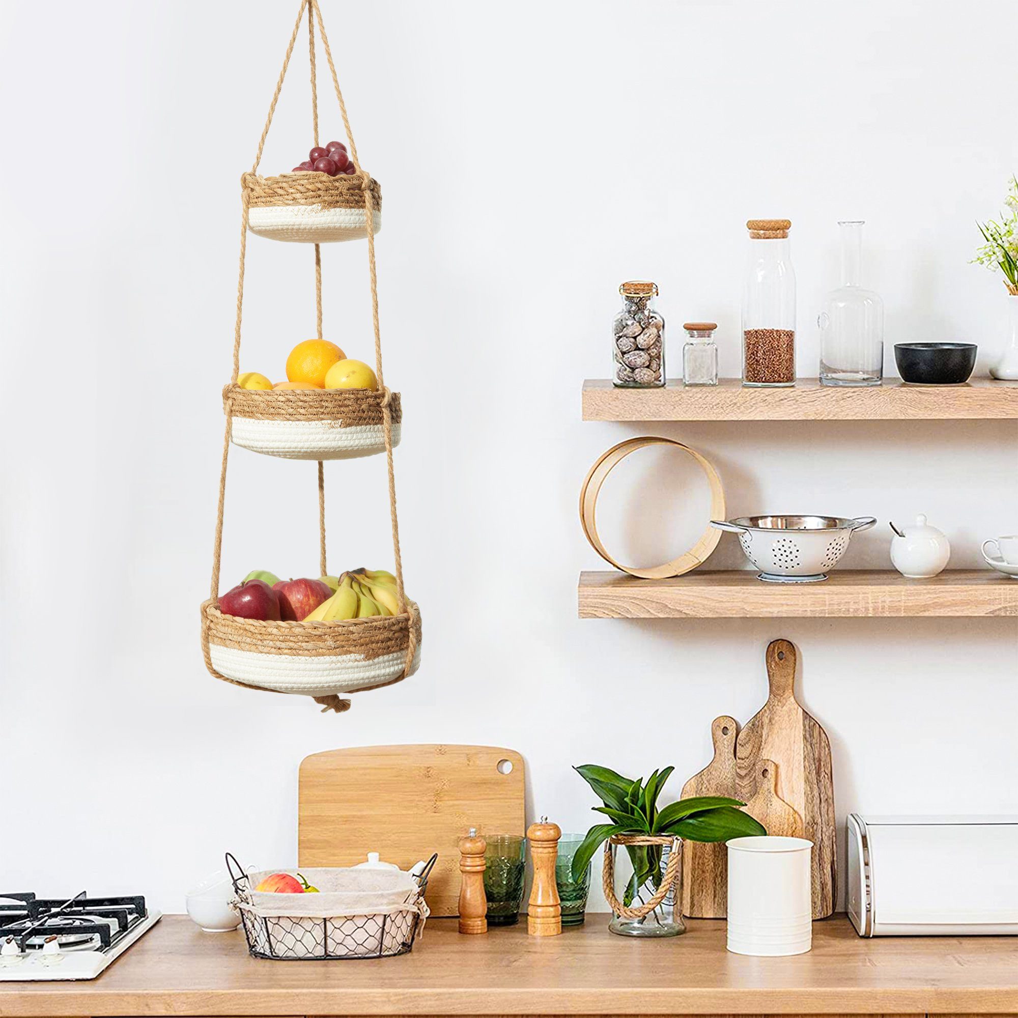 A Hanging Fruit Basket Is the Space-Saving Kitchen Item You Didn’t Know You Needed