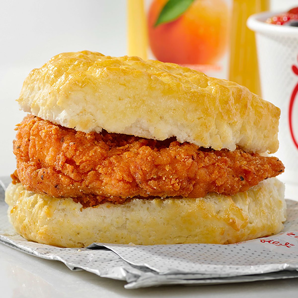 Chick Fil A Spicy Chicken Biscuit Courtesy Chick Fil A