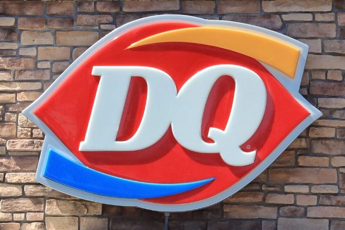 Dairy Queen logo on building