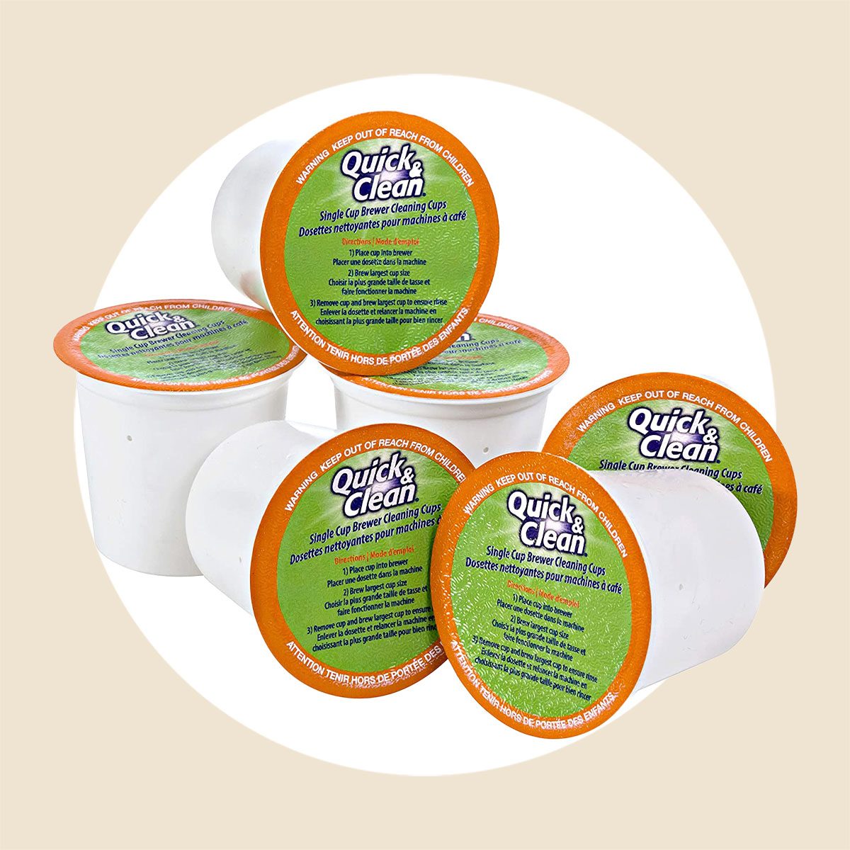 Quick & Clean 6 Pack Cleaning Cups For Keurig Machines