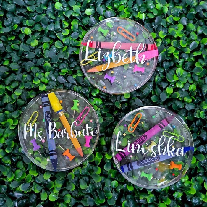 Personalized Teacher Appreciation Coasters Ecomm Via Etsy.com