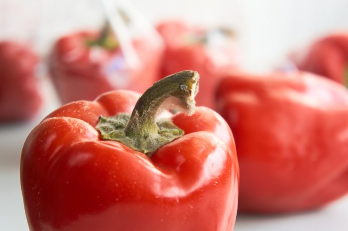 Grey Mould (botrytis Cinerea) on bell pepper pedicel