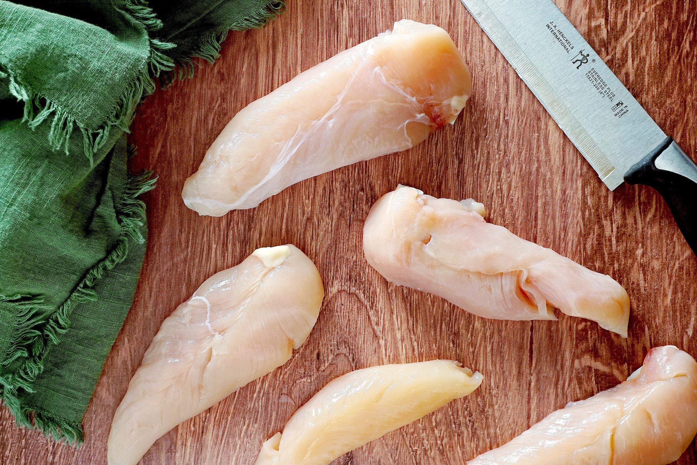 raw chicken on the counter