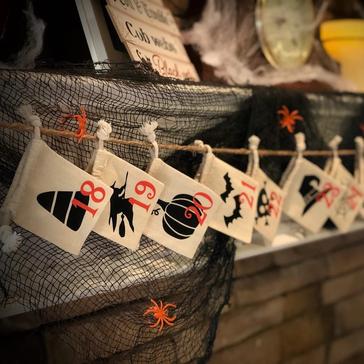 Halloween Advent Calendar Garland