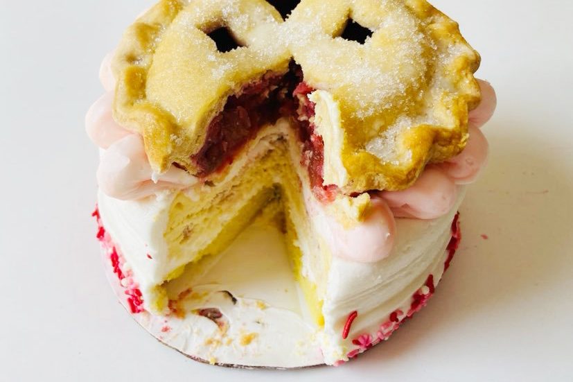 Goldbelly Strawberry Lemon PieCaken