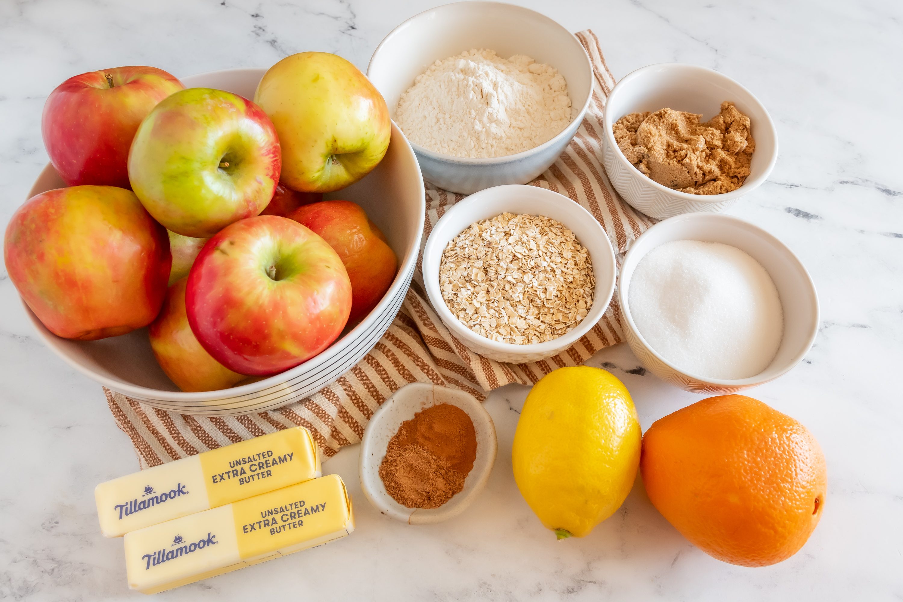 Ina Garten's apple crisp ingredients