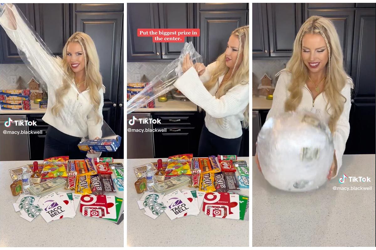 This Saran Wrap Christmas Game Is Perfect for the Holidays