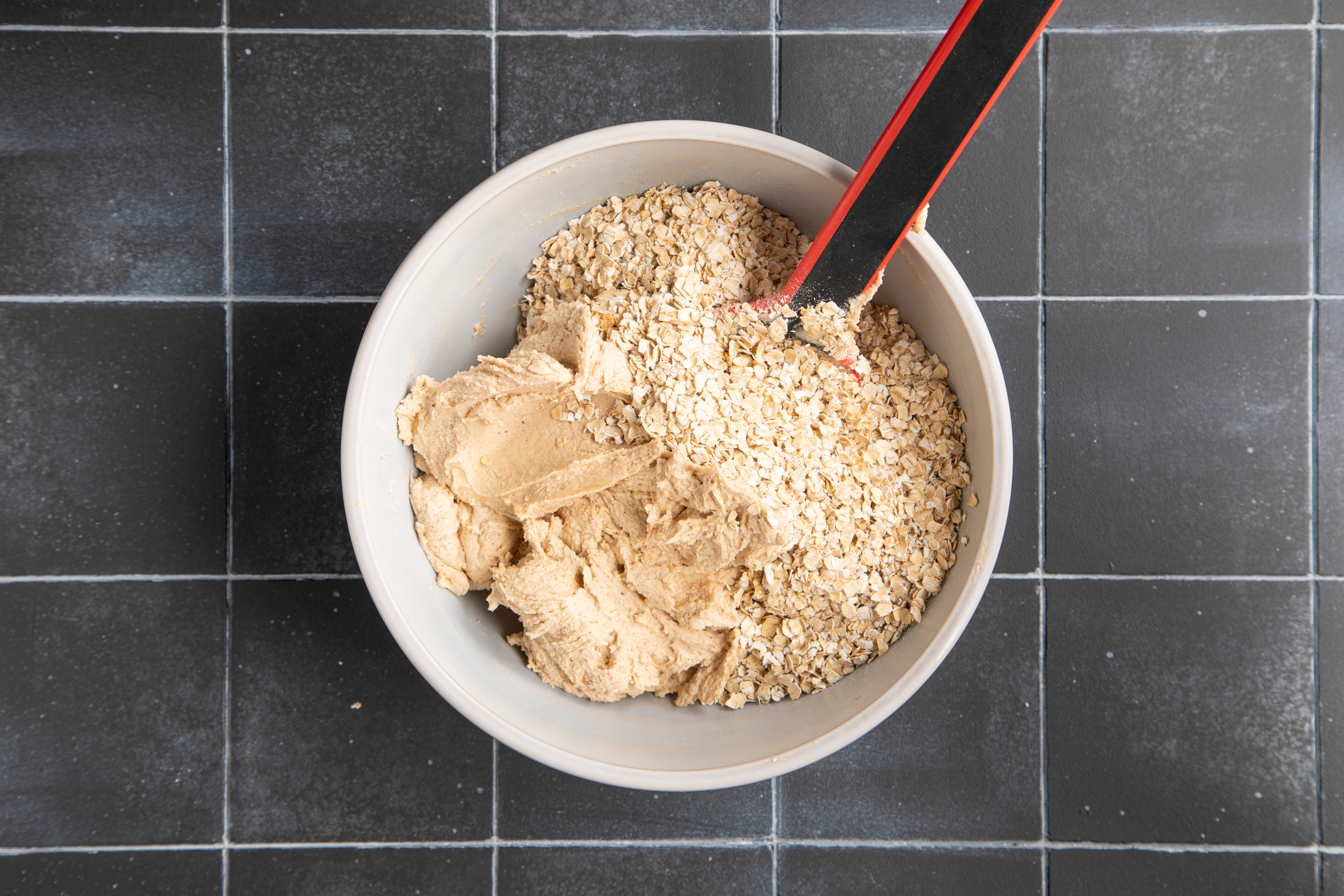 add oats to the mixture