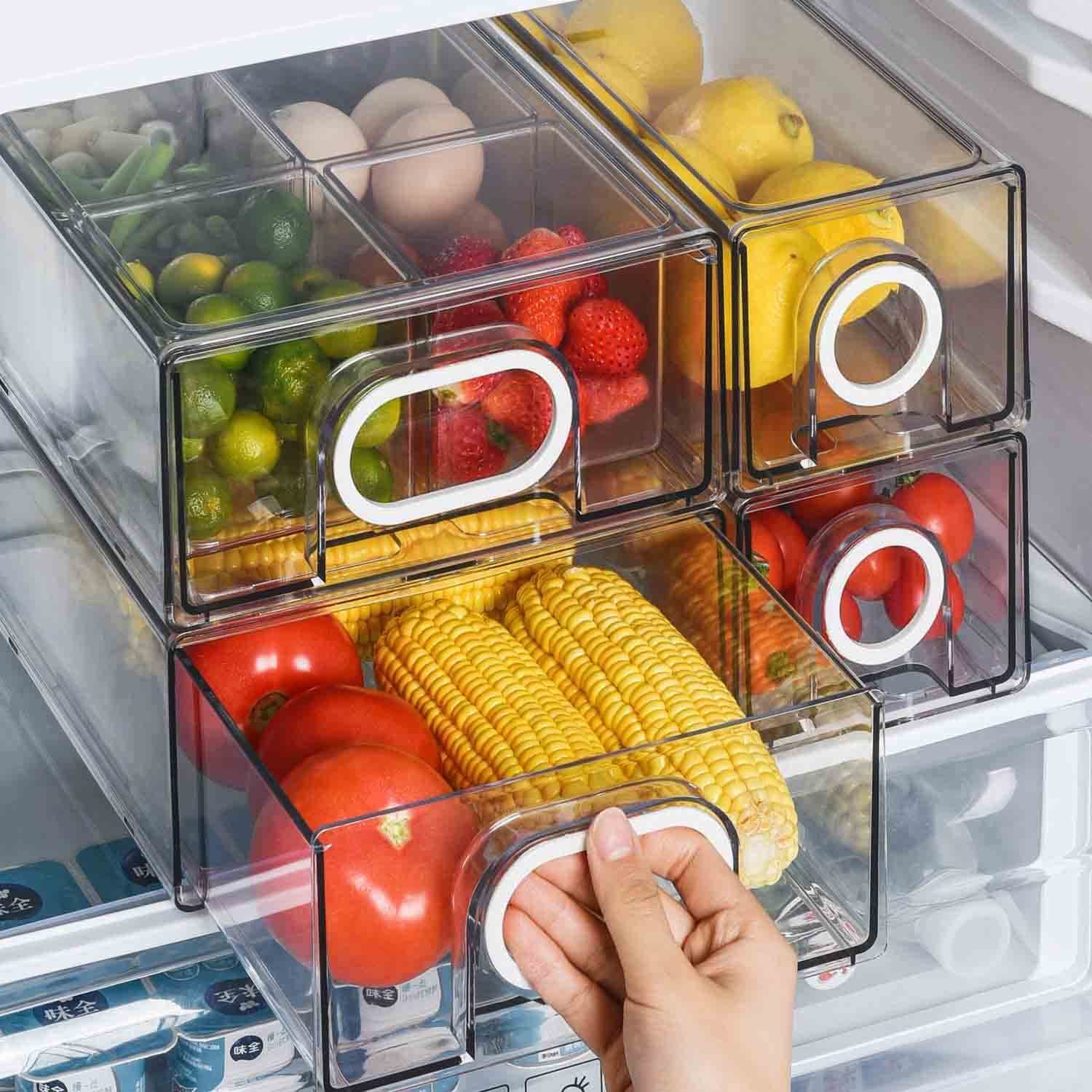 Unikon 6 Pieces Fridge Storage Bins Ecomm Via Amazon.com